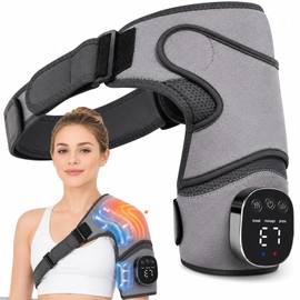 Shoulder Massager with Air Compression,Heat & Vibration,3 Massage Modes