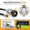 Jakivew 5FT Propane Regulator Hose, Low Pressure Gas Line for