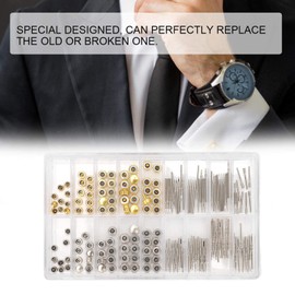 Watch Shaft Extender + Crown Accessories Repair Replacement Tool Kit with Box for Watch Repair