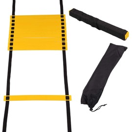 TnP Accessories Agility Ladder 6M / 12 Rung Adjustable Agility Ladder Speed Ladder for Football Soccer Skate Speed Training with Black Carry Case