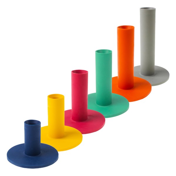 ECADDIE Rubber Driving Range Golf Tees - Mixed Colours &