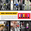 PGROUP 5PCS 1/2" Drive Wheel Protector Impact Socket, Metric(15 17