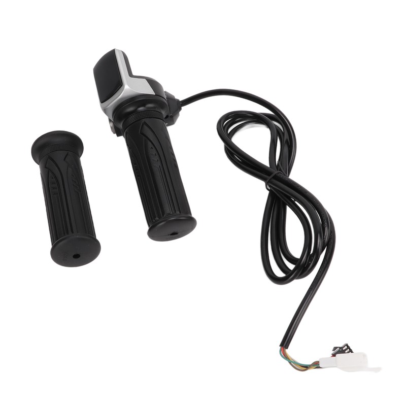 LED Display Electric Bike Throttle Grip Handlebar with Battery Indicator