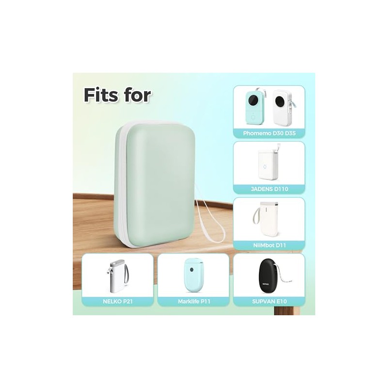 Nelko Funda Original para etiquetadora P21, compatible con etiquetadora Phomemo