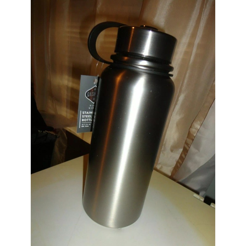 SHARPER IMAGE DASHING STAINLESS STEEL INSULATED DOUBLE WALL WATER BOTTLE