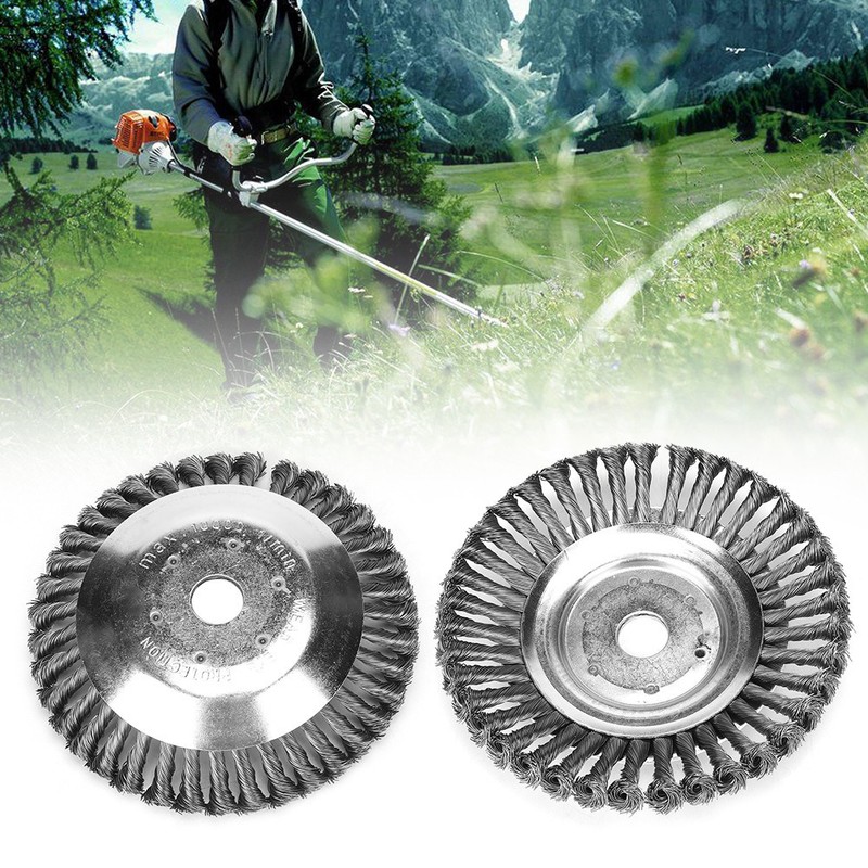 Lawn Mower Fittings Universal Weed Brush Rotating Weeding Brush 6in