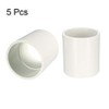 sourcing map 50mm Straight PVC Pipe Fitting Coupling Adapters Connector