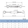 YAMASO 6Pcs M4 Hook & Eye Turnbuckle Wire Rope Tensioner