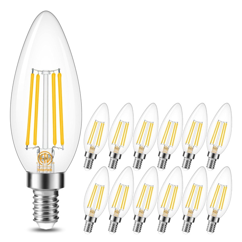 Cotanic E12 LED Bulb Dimmable 3000K Soft White, LED Candelabra