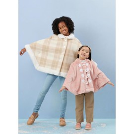 SIMPLICITY Sewing Pattern SS3043HH Kids Girls Ponchos HH (3-4-5-6)