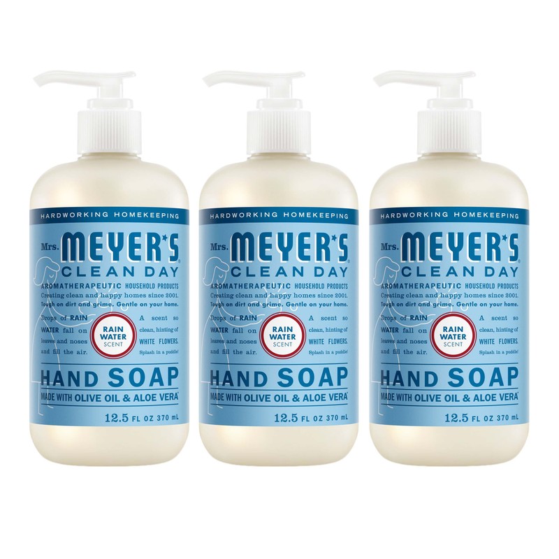 MRS. MEYER'S CLEAN DAY Hand Soap, Rain Water Scent, 12.5
