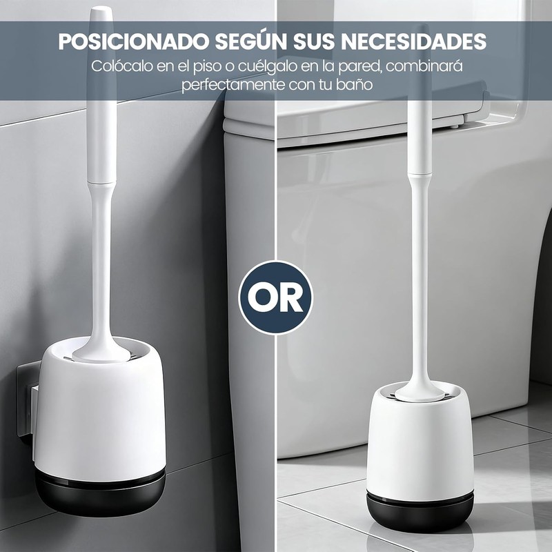 Escobilla para Inodoro YUZITEC con Base Ventilada y Cerdas de
