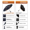 DryDay DryDay Umbrella Premium Umbrellas for Rain, Large 47 Windproof