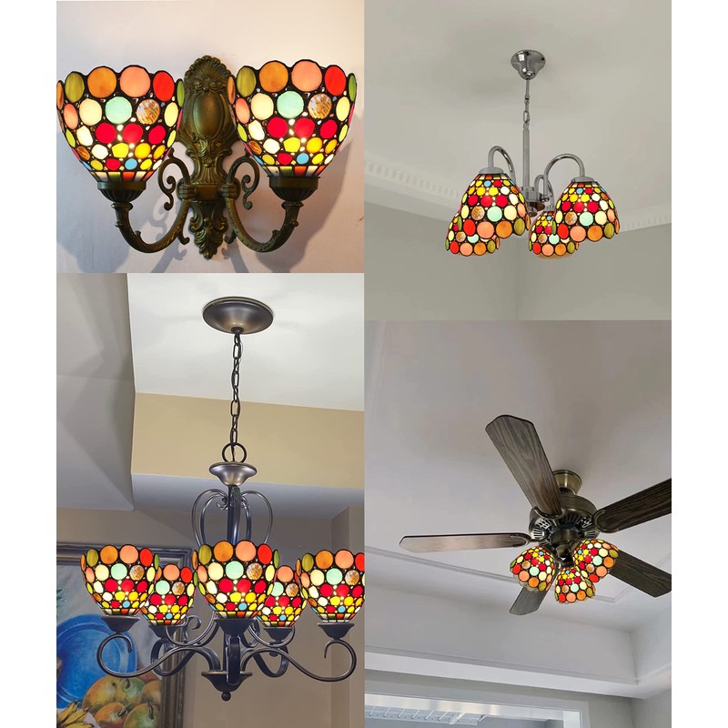 HMJ80021-Tiffany lamp Shade-Church Glass Shade