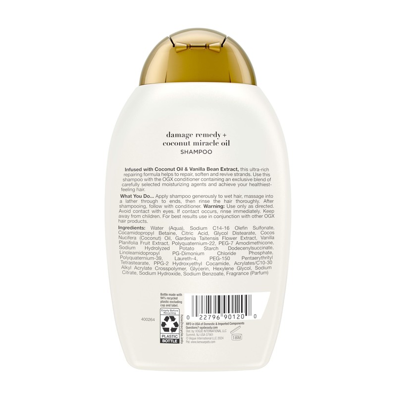 OGX Extra Strength Damage Remedy + Coconut Miracle Oil Shampoo