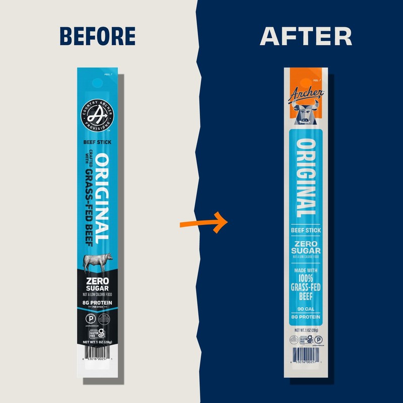Country Archer Beef Jerky Sticks - Grass Fed Beef Sticks