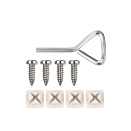 License Plate Screws 1/4-3/4, Self-Tapping, Stainless Steel (Silver)