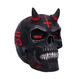 Nemesis Now James Ryman - Calavera Infernal, Negro, 20 cm