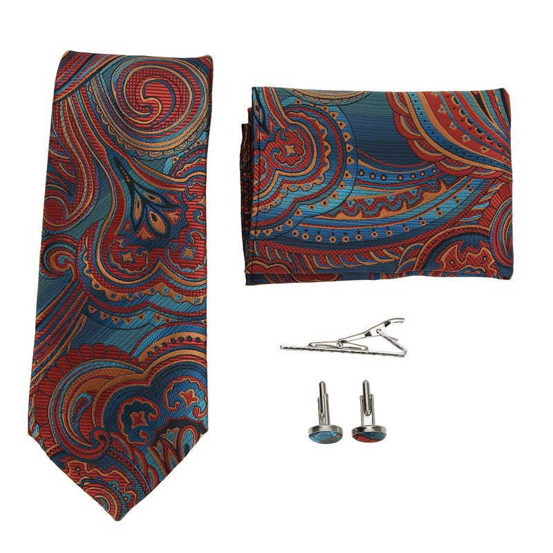 5pcs Mens Tie Set Exquisite Men's Business Formal Wear Wedding