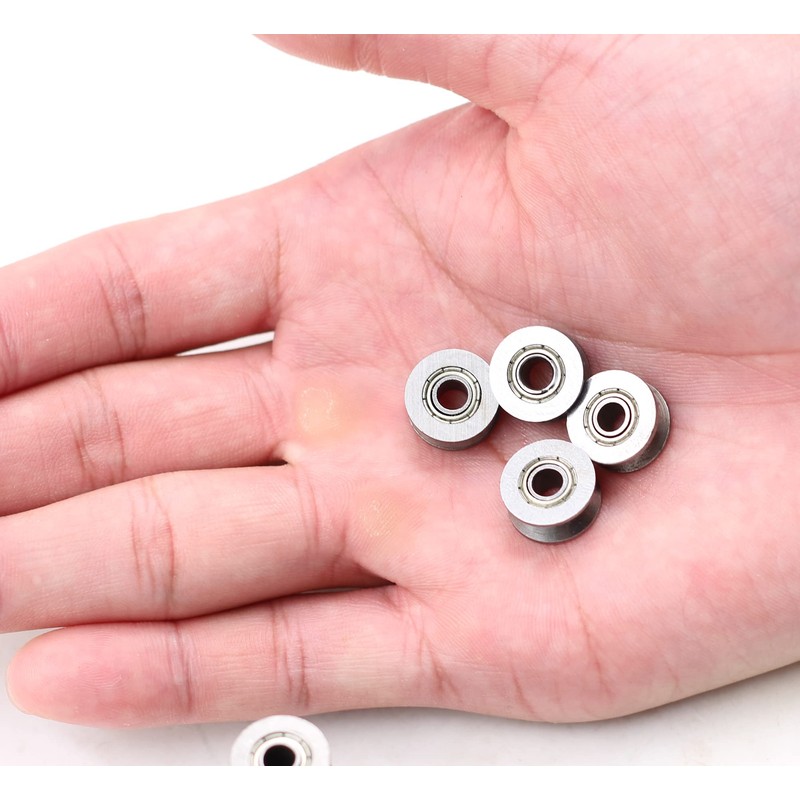20pcs 624ZZ Mini V Groove Roller Bearing Guide Rail Ball