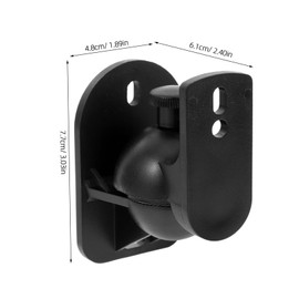 KONTONTY Sturdy Surround Sound Speaker Mounts for Wall Audio Stand Easy Install Instructions