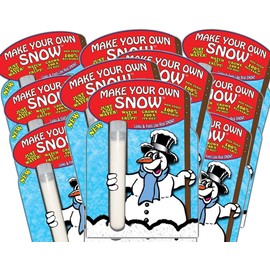 That's Amazing Make Your Own Snow - Instant Artificial Snow - Just Add Water and Watch It Erupt – Fake Snow Powder Great for Xmas Decorations, Santa Footprints & Sensory Play | Instant Snow- 10 Pack