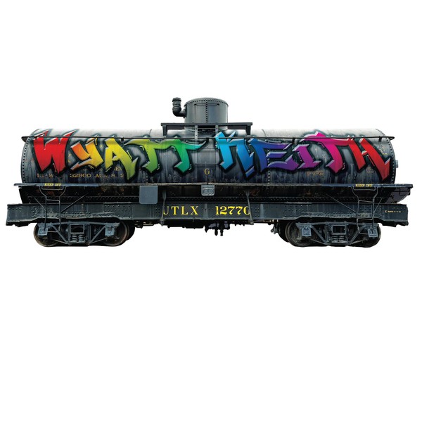 MySticky Custom 3D Train Graffiti Name Wall Decal, Personalized Vinyl