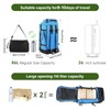 Vomgomfom 86L Collapsible Wheeled Luggage With Removable Backpack Straps,Waterproof Rolling