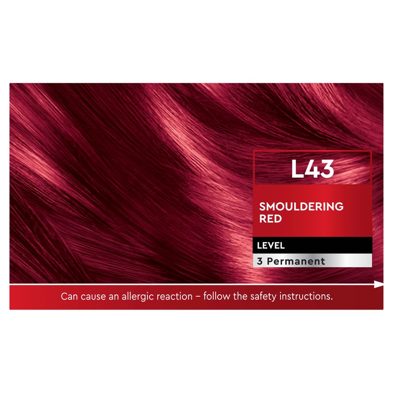 Schwarzkopf Brilliance, Permanent Hair Colour, L43 Smouldering Red