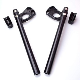 RoadMad Clip On Handlebars Kit Compatible With Kawasaki Ninja 250 2008-2012, Ninja 300 2013-2018 Adjustable handlebars Accessories,Lower over stock