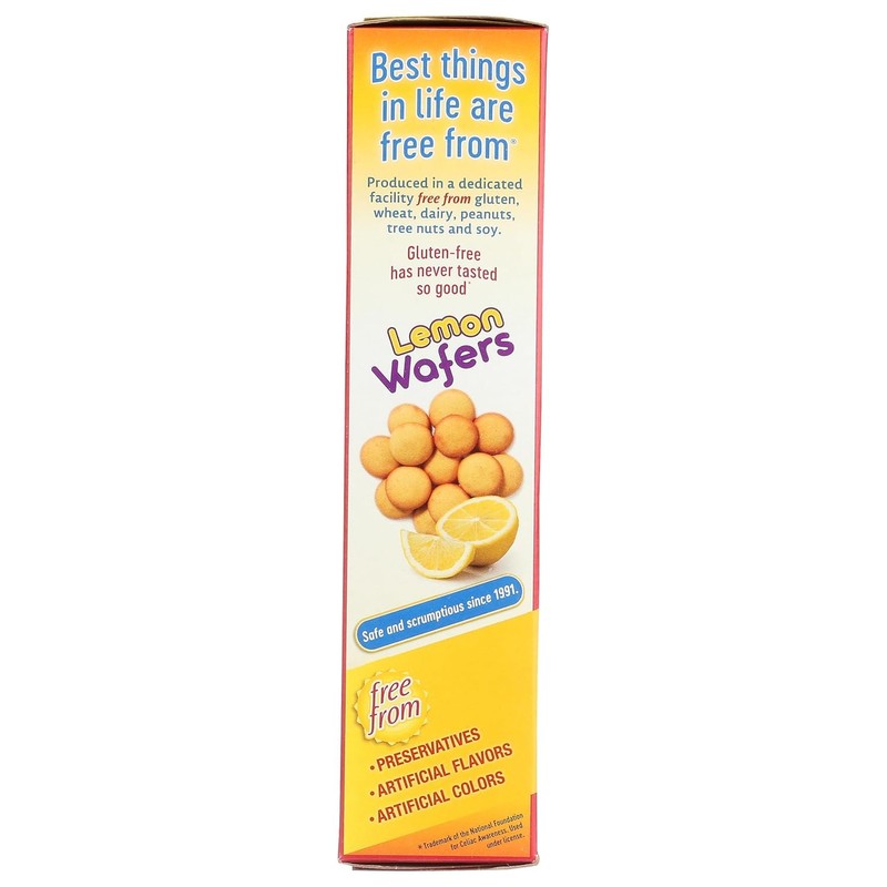 Kinnikinnick - Lemon Wafers - Gluten Free, Allergy Friendly Cookies