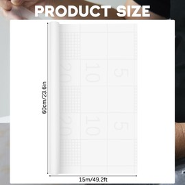 Frienda 49.2ft x 23.6inches White Peel and Stick Wallpaper Prepasted Wallpaper Vinyl Wrap Self Stick Liner for Bathroom Ceiling Bedroom Removable Contact Paper