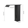 Hands-free Waterfall Bathroom Water Tap, Touchless Bathroom Faucet Safe to