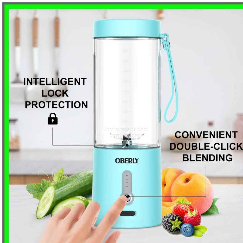 MODAIS Portable USB Rechargeable Blender for Smoothies and Shakes