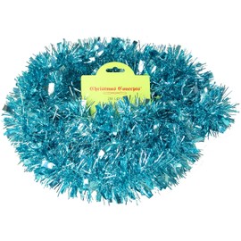 Christmas Concepts 2 Metre Chunky/Fine Christmas Tinsel - Christmas Decoration Tinsel (Ice Blue)