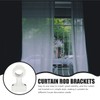 2pcs Heavy Duty Wooden Curtain Rod Brackets Wood Holders for