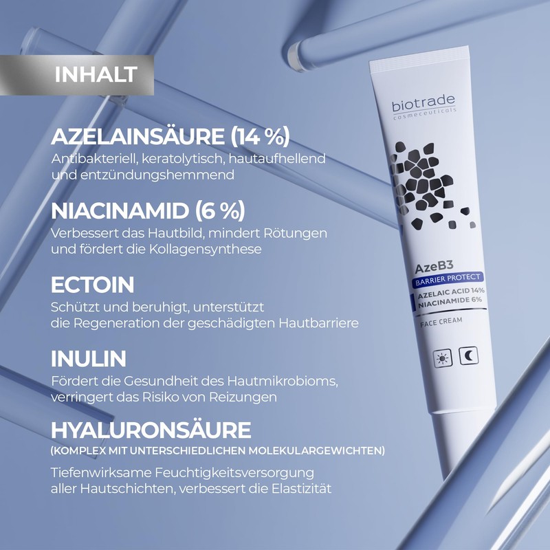 Biotrade AzeB3 Barrier Cream - Azelaic Acid 14% + Niacinamide