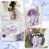 20 Yard Hydrangea Wired Edge Ribbon Purple Hydrangea Flower Craft