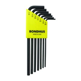 Bondhus (bondasu) Hex Wrench, Set, 7 Set, Inch Type hlx7