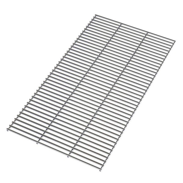 The Fellie BBQ Stainless Steel Grill Grate Replacement BBQ Heavy Duty 5mm Stainless Steel Cutable, Reusable Cooking Grates, 70x40cm