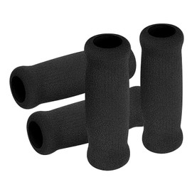 MFE Cane Grip, 4 PCS Foam Handle Covers for Walking & Offset Canes, Comfortable Replacement Hand Grips for Seniors, Non-Slip Crutch Handle Covers, Fits Bicycle Handlebars & Tool Handles - Black