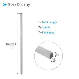 CoCud Square Tool Bit 4mm x 4mm x 200mm High Speed Steel 4241 Turning Tool Fly Cutter Mill Blank for Lathe and Milling Machines 5pcs