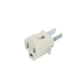 Smart Electrician 3 to 2 Prong Electric Cord Outlet Grounding Adapter Converter