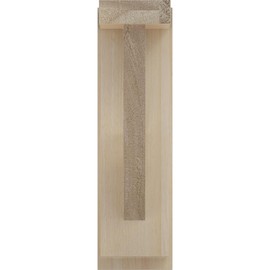 2 1/2"W x 8 3/4"D x 8 1/4"H Traditional Shelf Bracket, Rubberwood