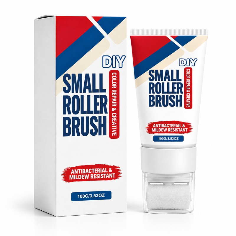 2 Pcs Wall Repair Paste with Built-In Roller Brush for