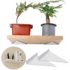 Pack of 2 Floating Shelf Brackets, Shelf Brackets Triangle White,