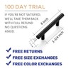 Ravinte 32 Pack 6 inch Cabinet Pulls Matte Black Stainless