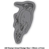 Azeeda A8 'Woodpecker' Unmounted Rubber Stamp (RS00021622)