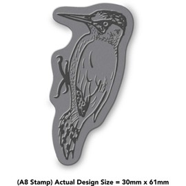 Azeeda A8 'Woodpecker' Unmounted Rubber Stamp (RS00021622)