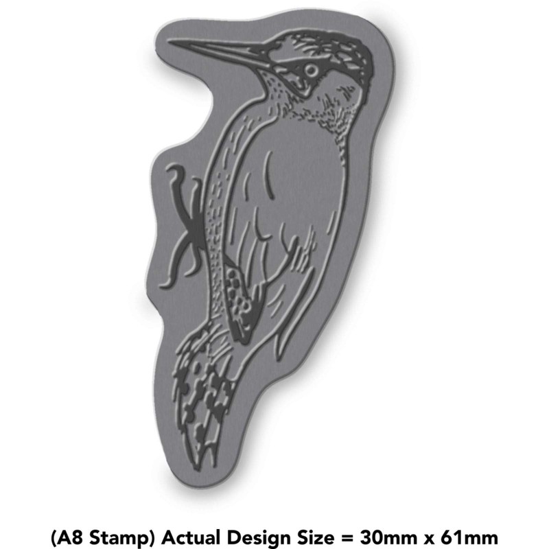 Azeeda A8 'Woodpecker' Unmounted Rubber Stamp (RS00021622)